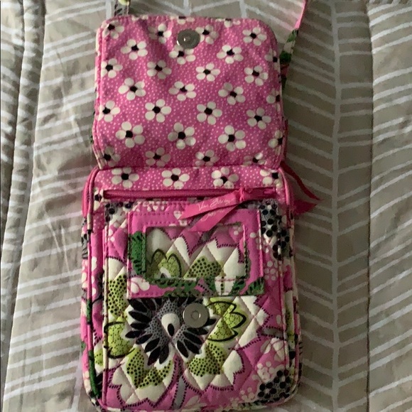 Vera Bradley mini hipster pink and green - Picture 2 of 4